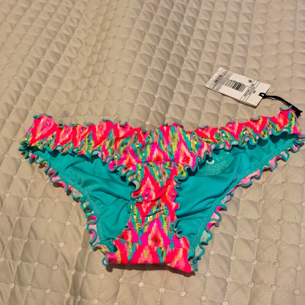 Shade and Shore Scrunch Ruffle Bikini Bottom 🌞